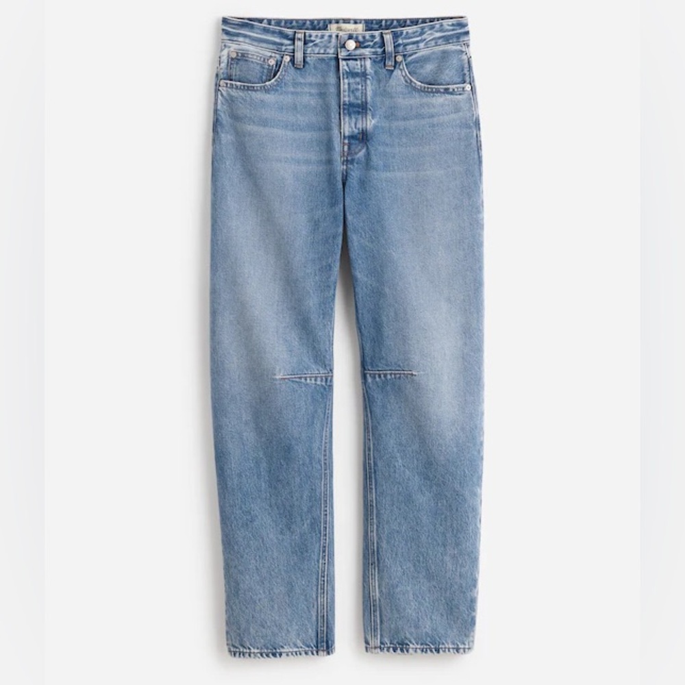 Madewell Darted Barrel Jeans in Dobbins Wash